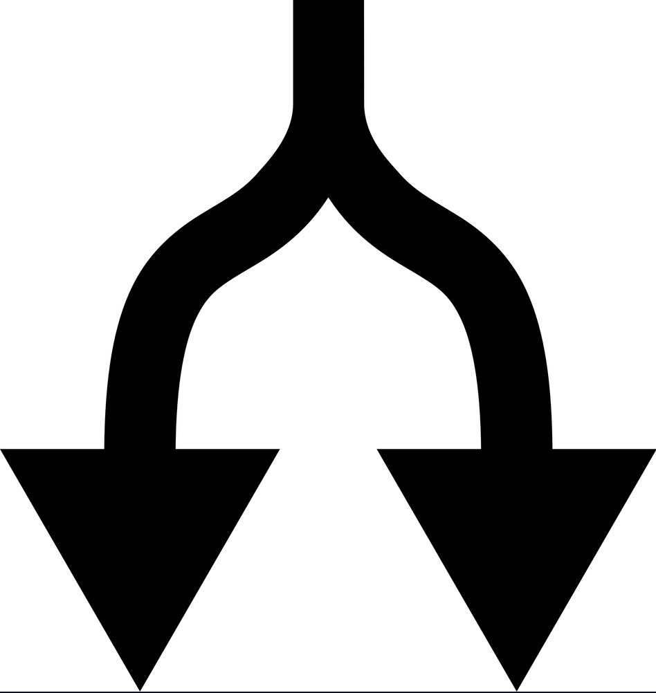 Split arrow